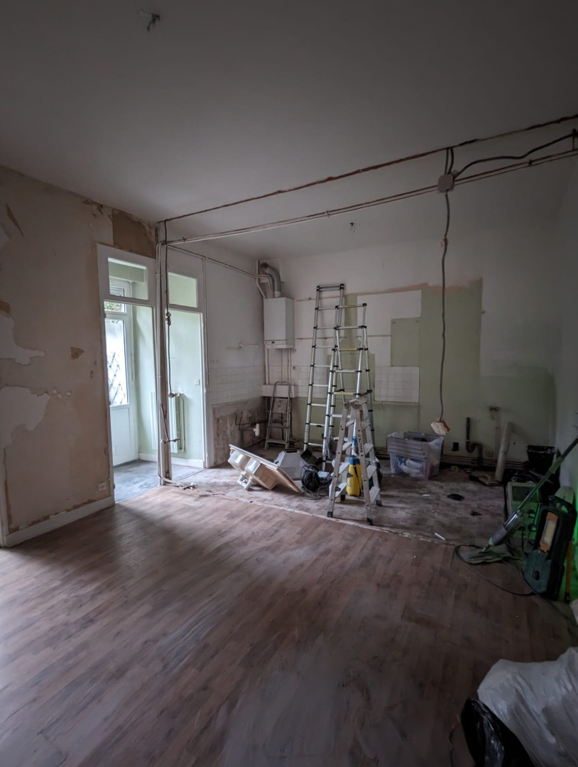 Chantier de rénovation en cours